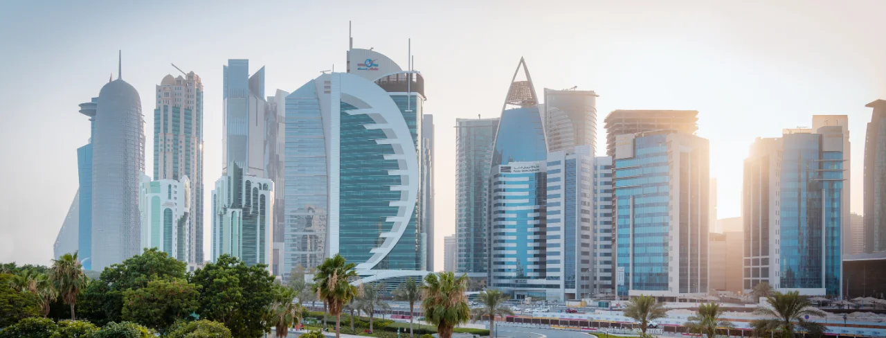Doha skyline panorama